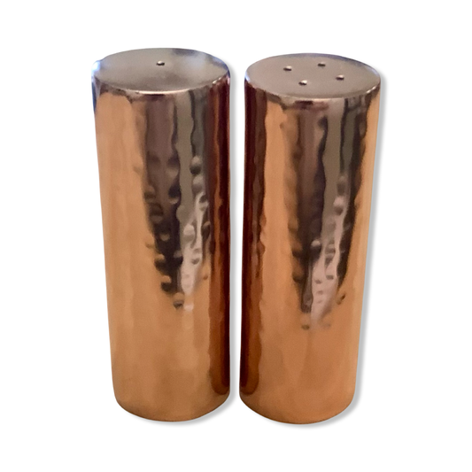 Shiny Copper Salt and Pepper Shakers - Butte Copper Company