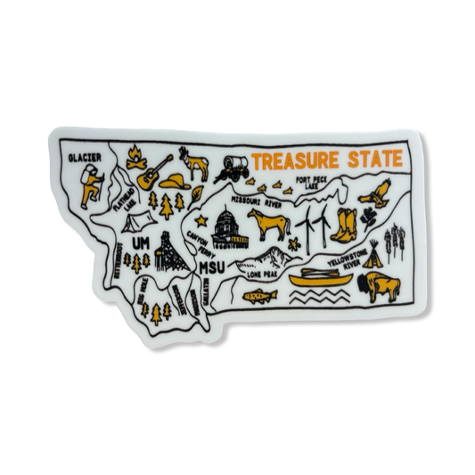 Treasure State Sticker - Intrigue Ink