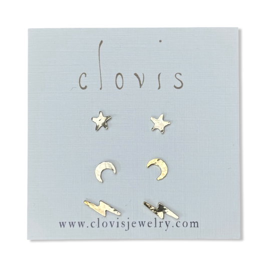 Stud Three Pack - Clovis Jewelry