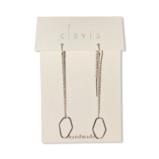 Thread Through Earrings - Clovis Jewelry