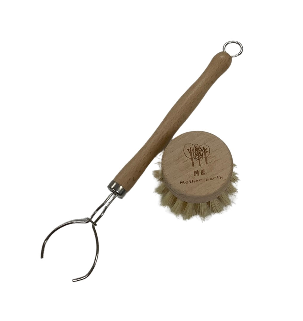 Sisal Kitchen Brush + Refill Head - ME Mother Earth