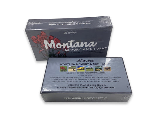 Montana Memory Match Game - Corvidae