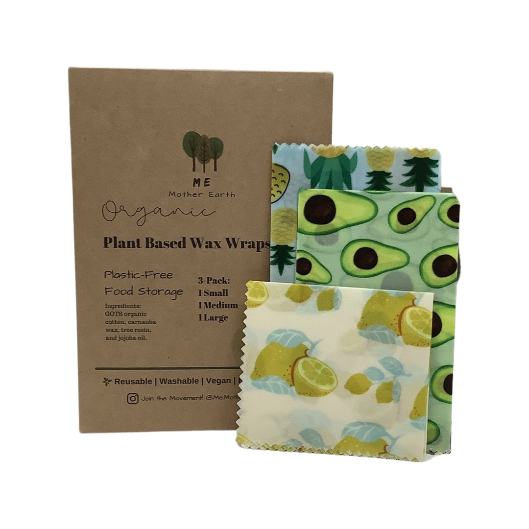 Plant Based Wax Food Wrap 3-pack - ME Mother Earth