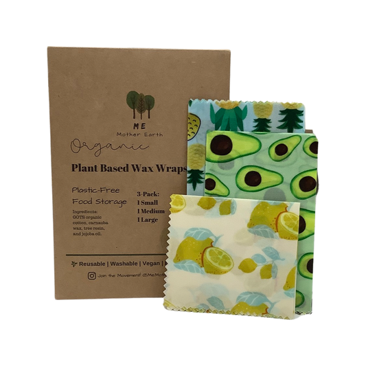 Plant Based Wax Food Wrap 3-pack - ME Mother Earth